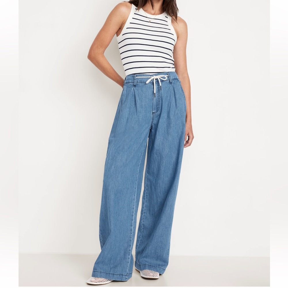Old Navy drapey wide leg jeans